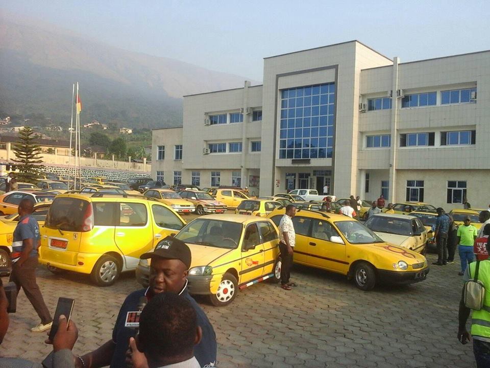 Mayor Ekema at Council premises with impounded cabs