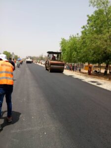Ongoing road works in Cameroon’s Far North region