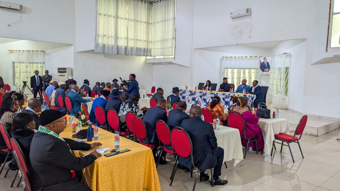 PM Dion Ngute meeting with CPDM stakeholders in Fako PM Dion Ngute meeting with CPDM stakeholders in Fako