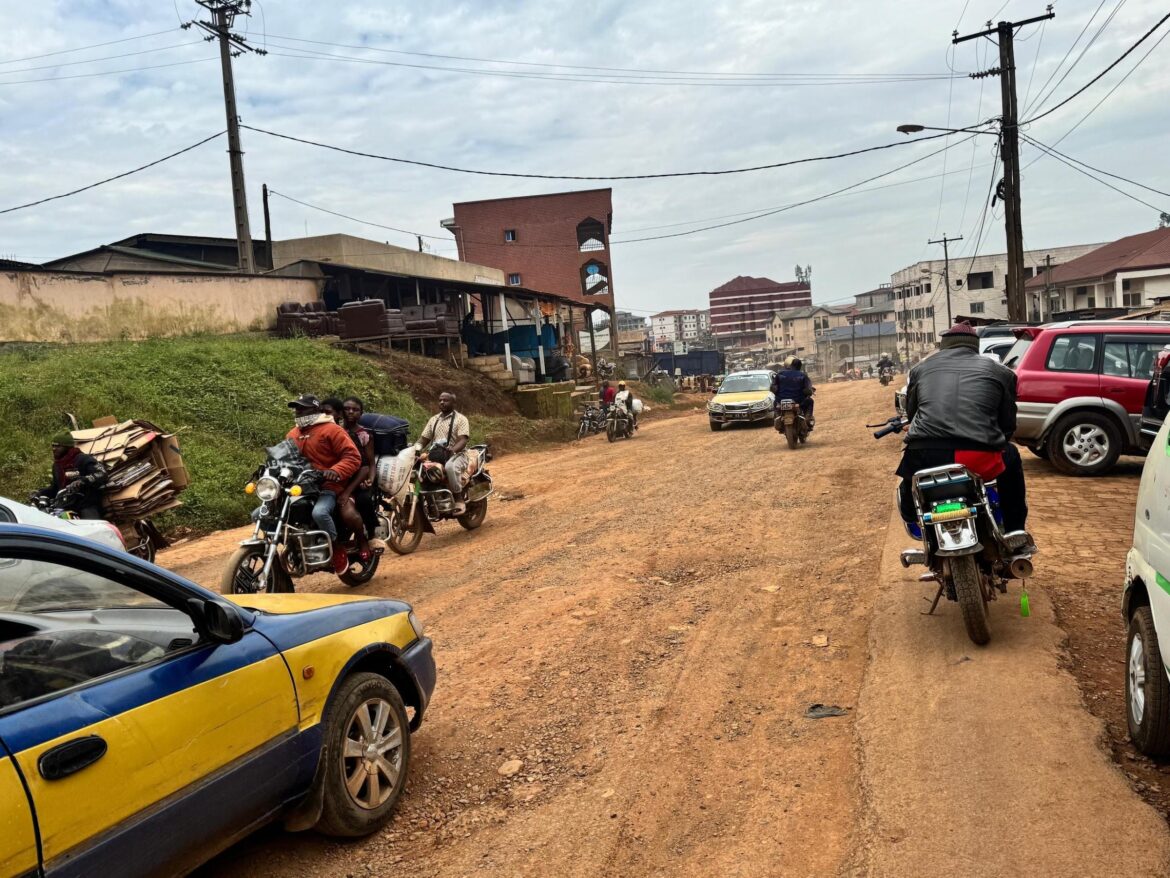 Civilians traveling with luggage for long distances on commercial motorbikes. Photo taken on the field by Marie Leila Benyella
