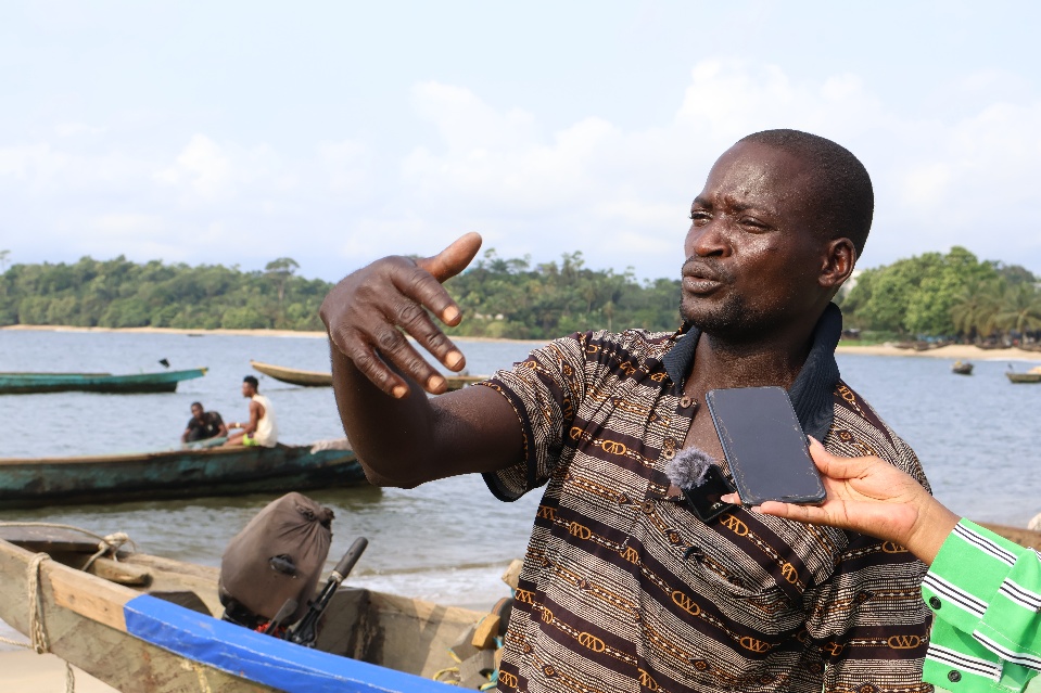 Fisher Man Ahidjo has spent most of his life in Londji, he attest to the changing nature of fishing activities due to climate change (Image by Boris-Kaloff Batata)