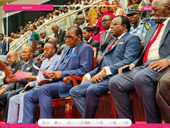 Officials at Biya's Birthday party. Photo Credits: CRTV