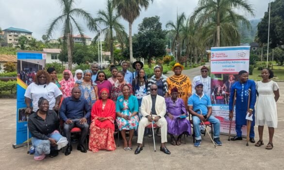 CUAPWD members and stakeholders in a group photo after the launch of the project in Buea